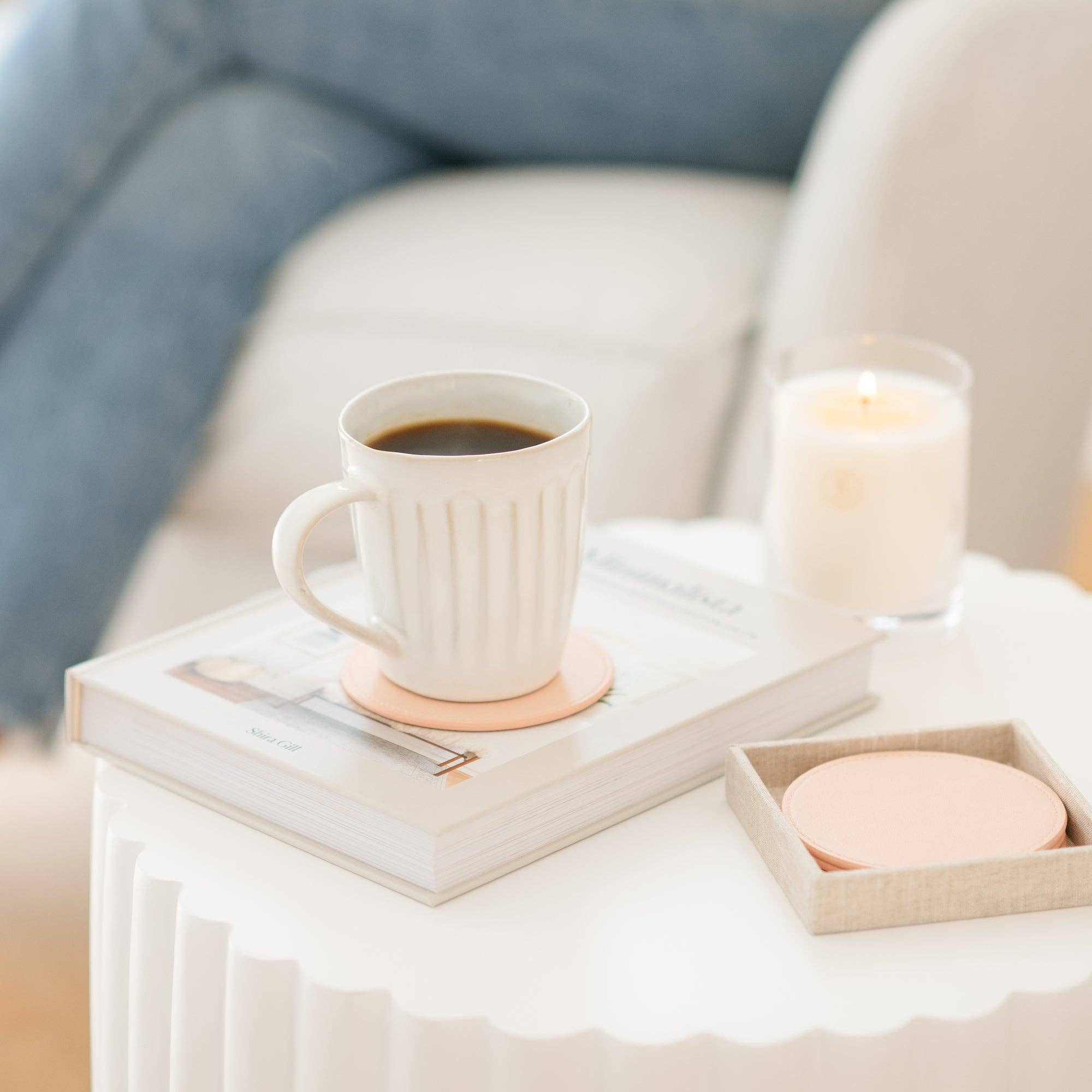 Coaster Set, Pink