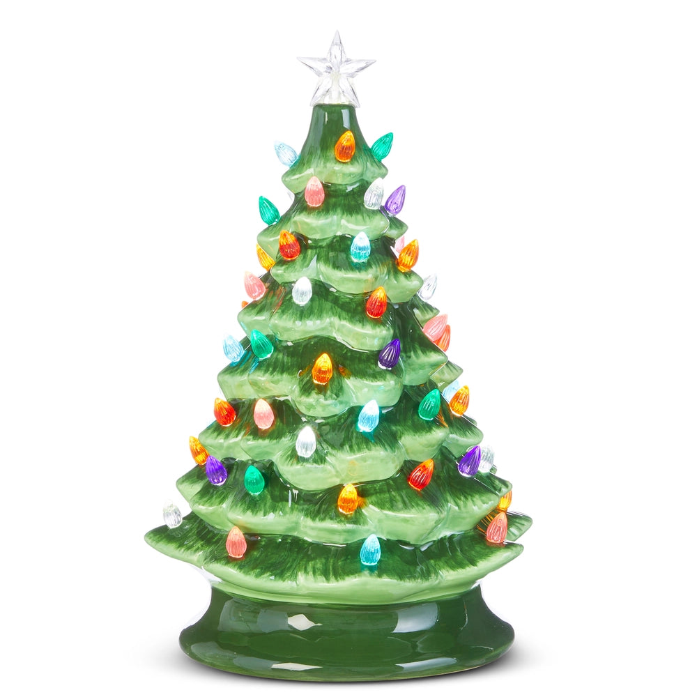 Raz Imports 13-inch lighted vintage porcelain tree decor