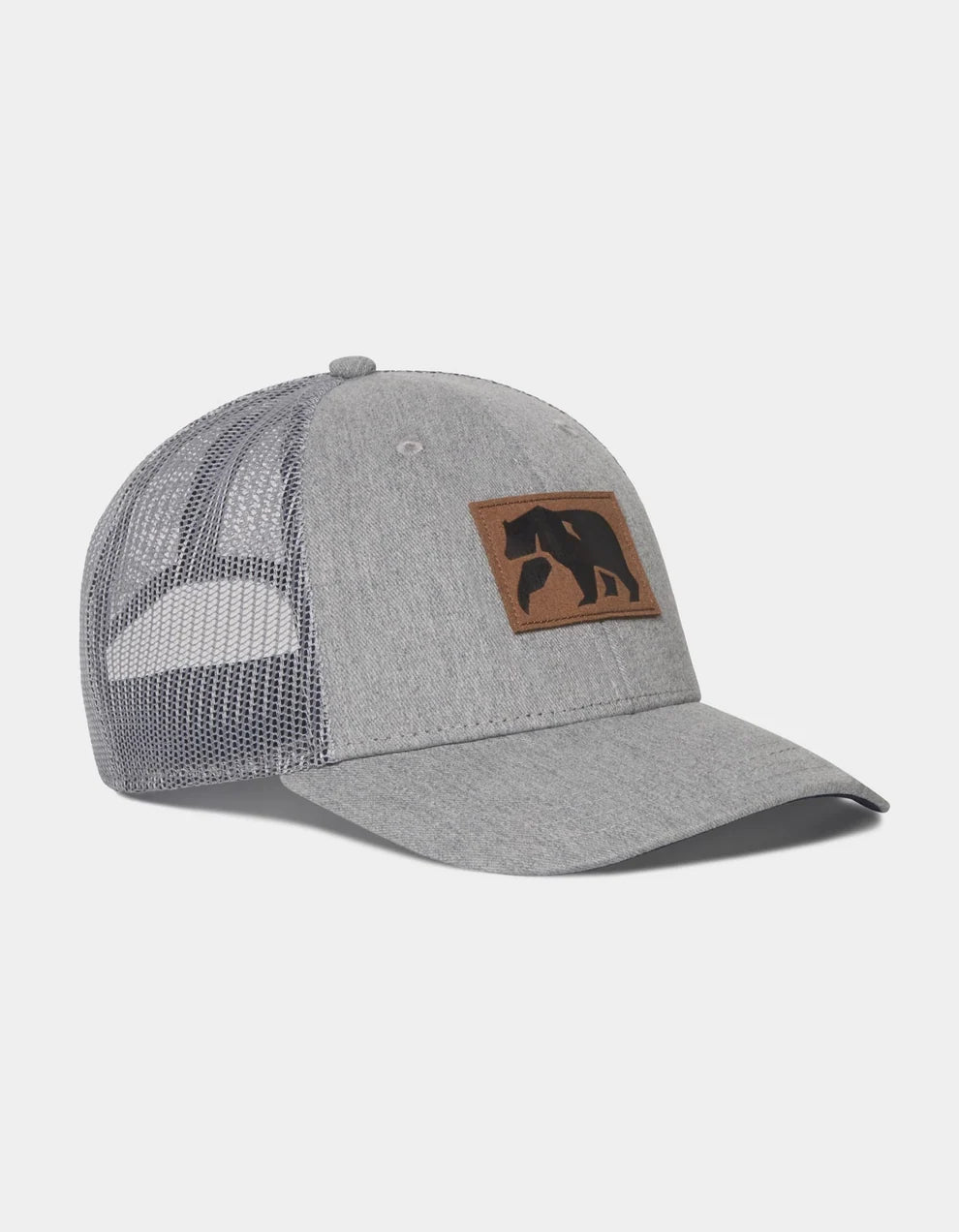Leather Patch Dano Hat, Grey