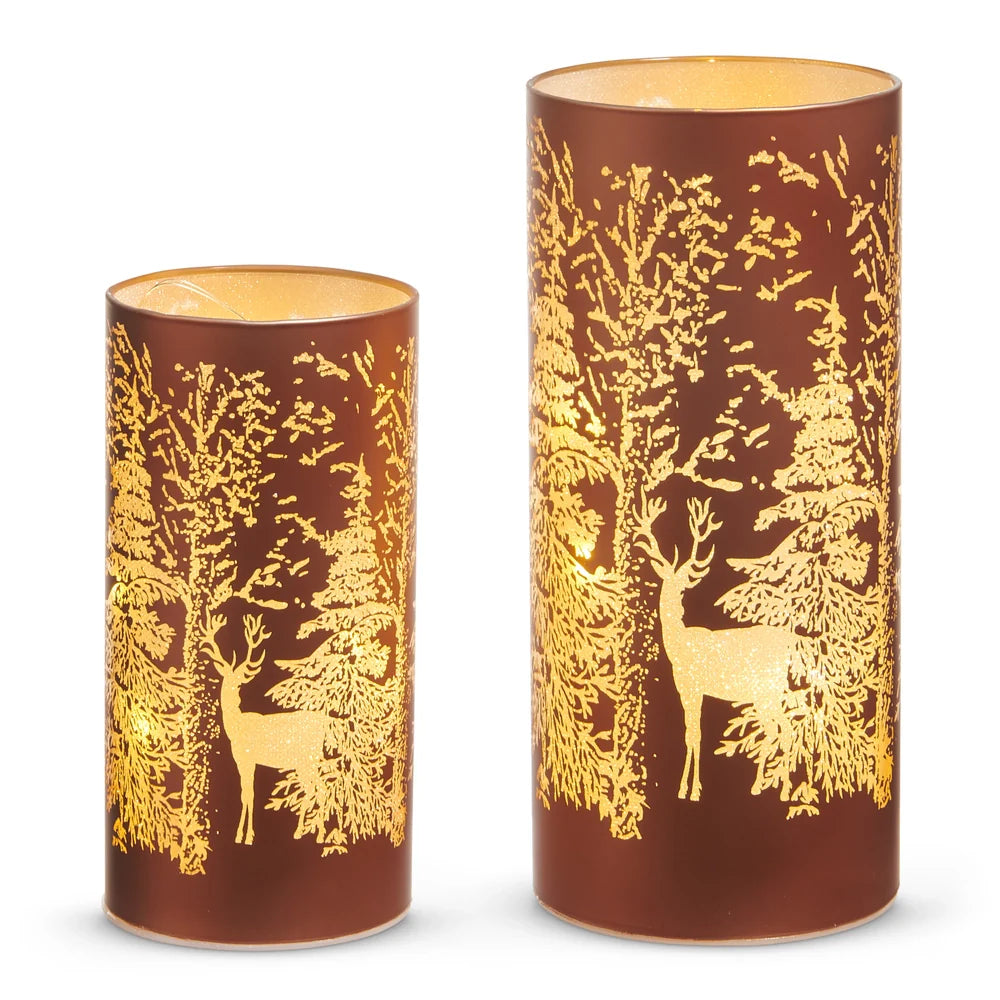 Lighted Forest Trees Lanterns, 2 sizes