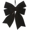 10" Black Velvet Bow Ornament