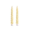 8.75" Glittered Gold Tree Taper Candles