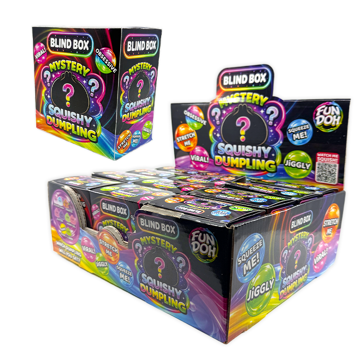 Novelty Brands Fun Doh Blind Box Squishy Steamer Dumpling toy, viral mystery dumpling squishy