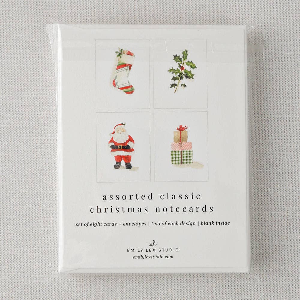 Classic Christmas card set
