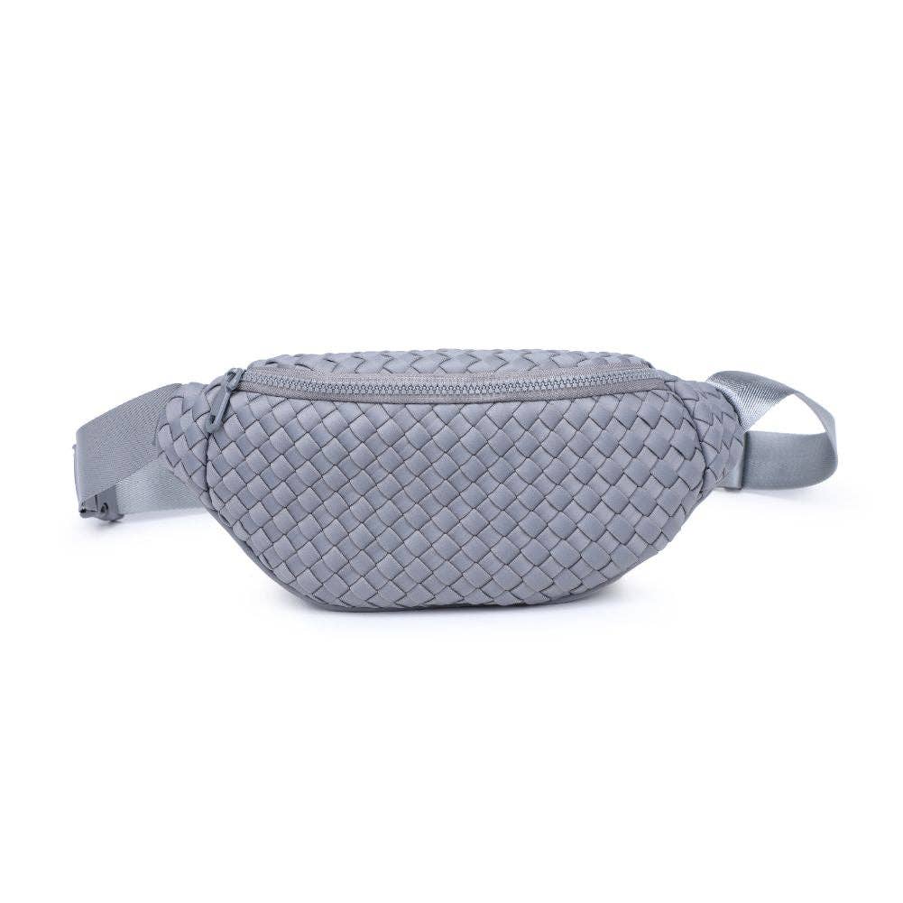 Aim High  Woven Neoprene Belt Bag: Black