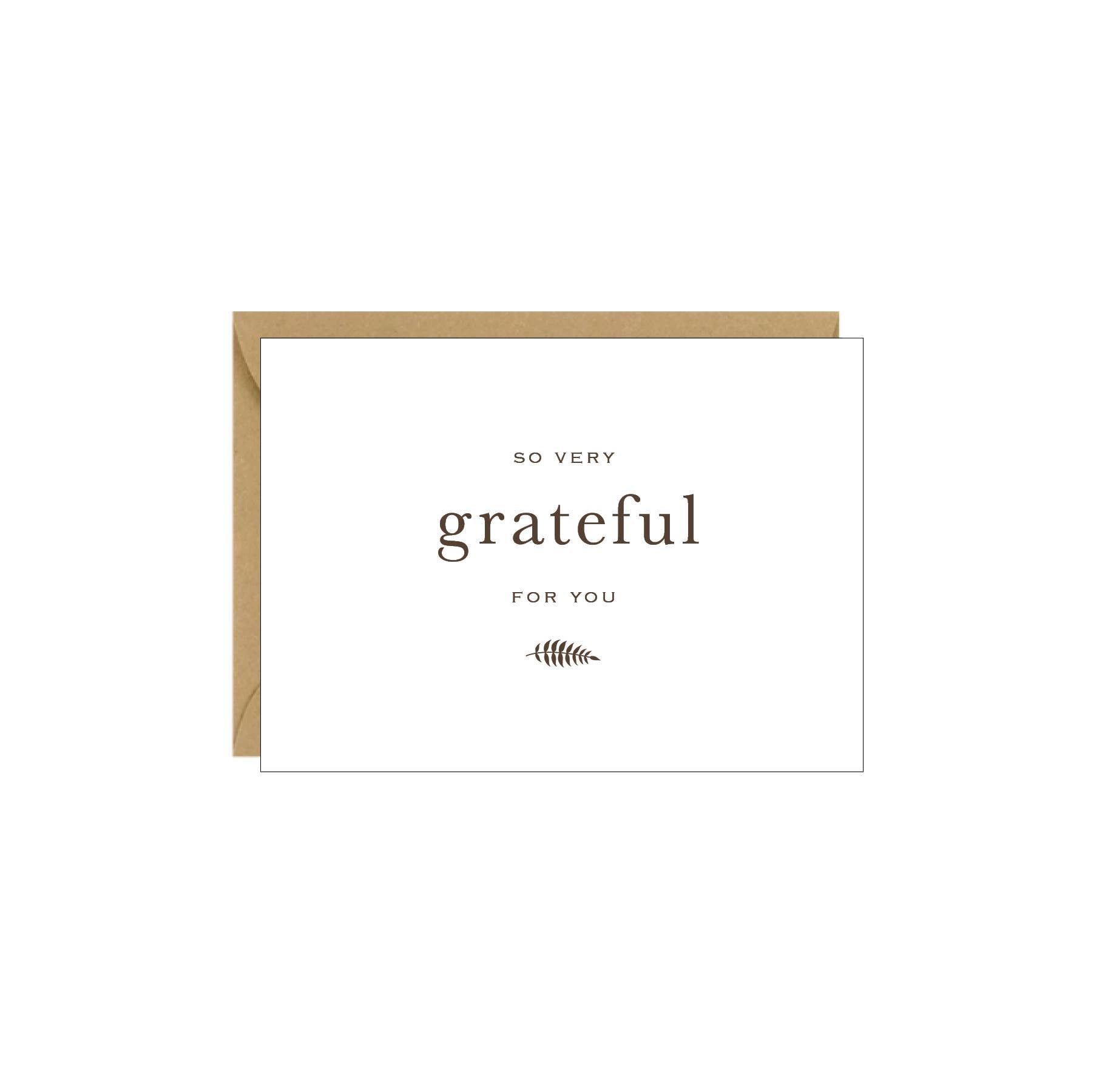 Grateful for You Enclosure Card