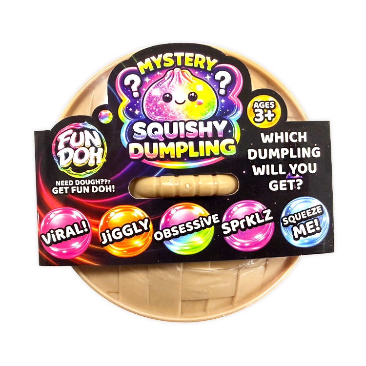 Novelty Brands Fun Doh Mystery Dumpling squishy toy, 12-piece display box
