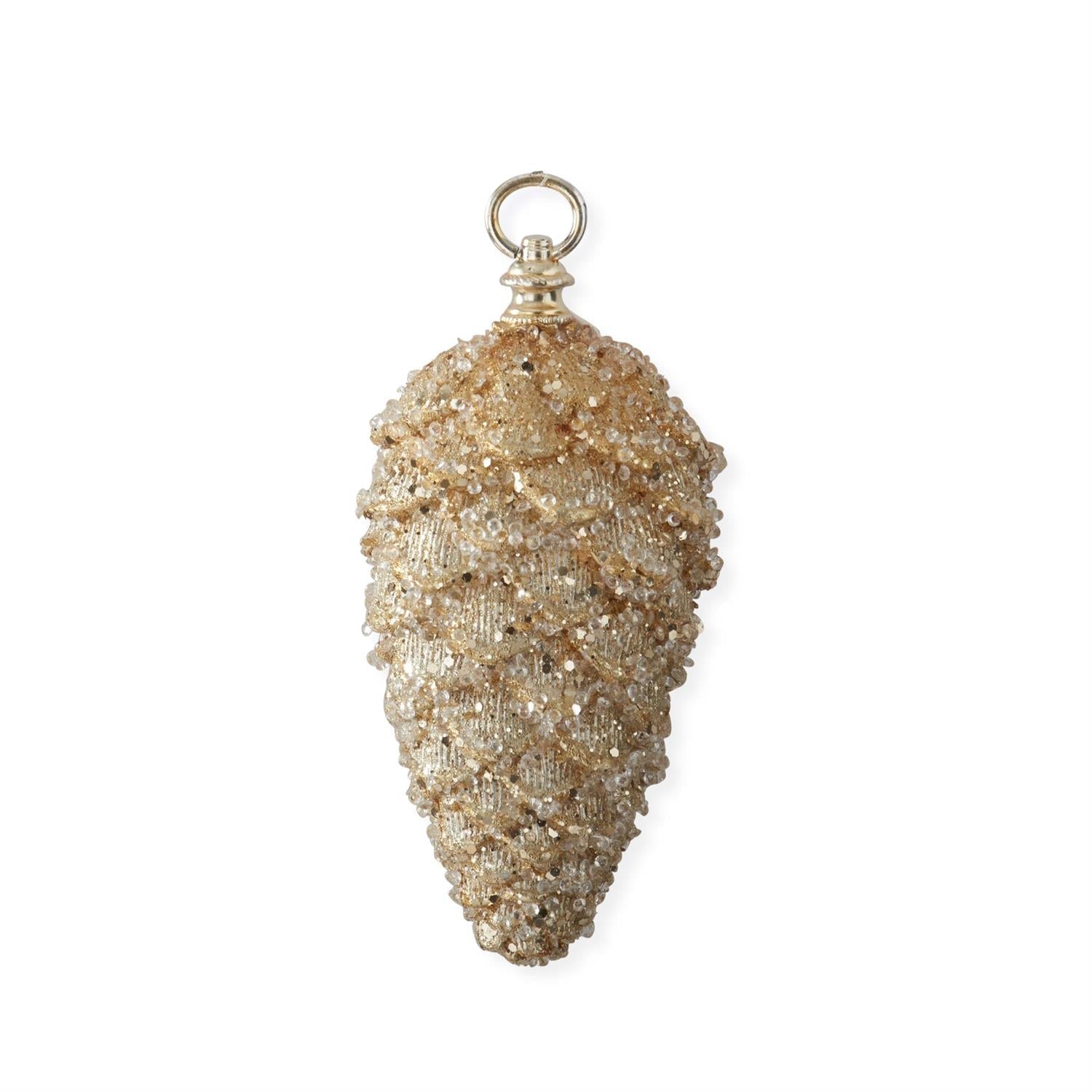 Gold Pinecone Ornament, 8.75"