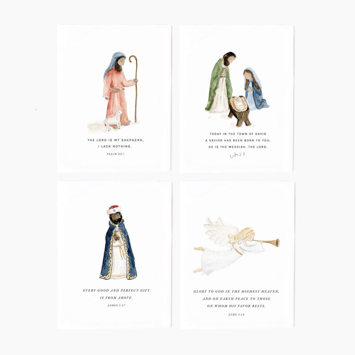 Nativity scripture assorted notecard set