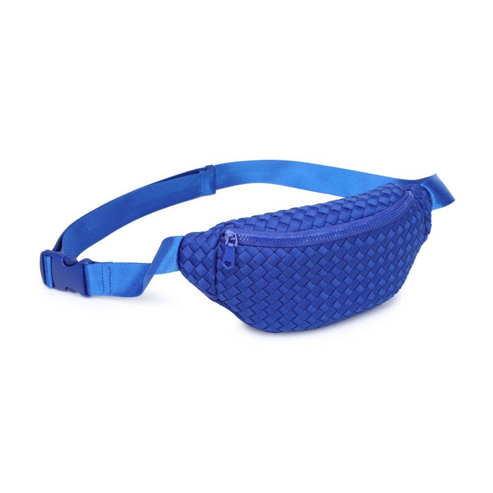 Aim High  Woven Neoprene Belt Bag: Black