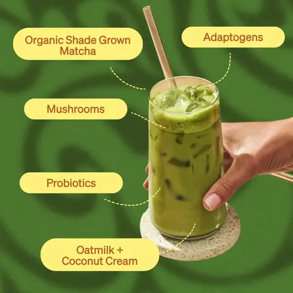 Matcha Green Tea SuperLatte (14 or 30 Lattes) | Instant Ceremonial Matcha Mix