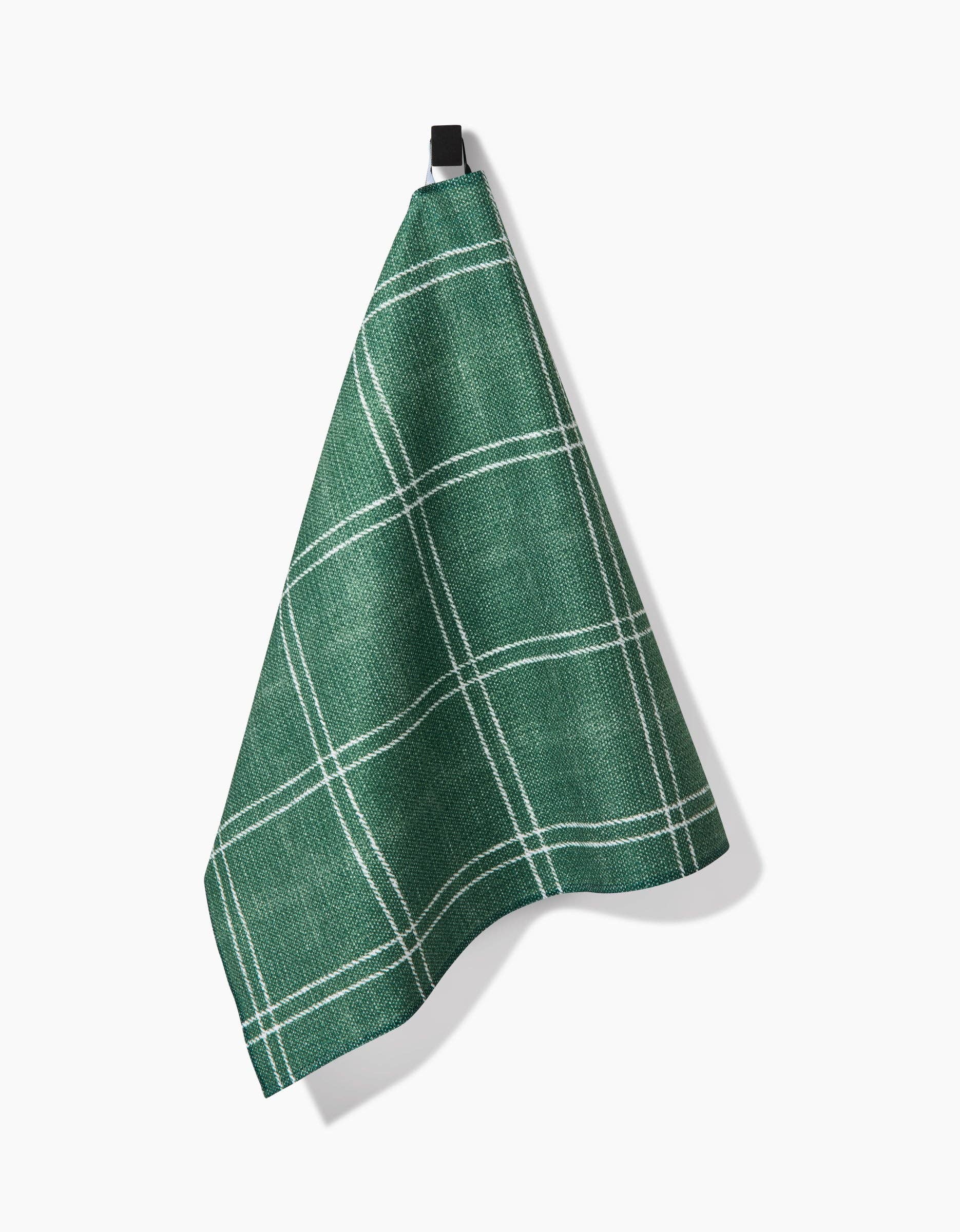 Pine Forest Plaid Kitchen Tea Towel