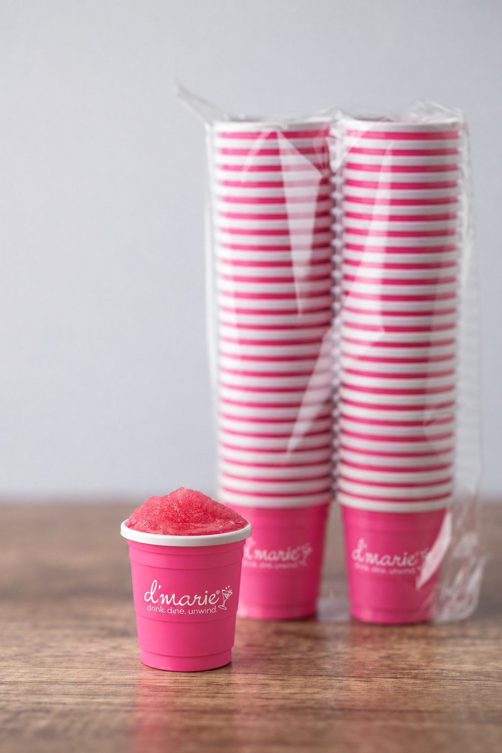 d'marie inc. 2 oz pink mini party cups, 50 count