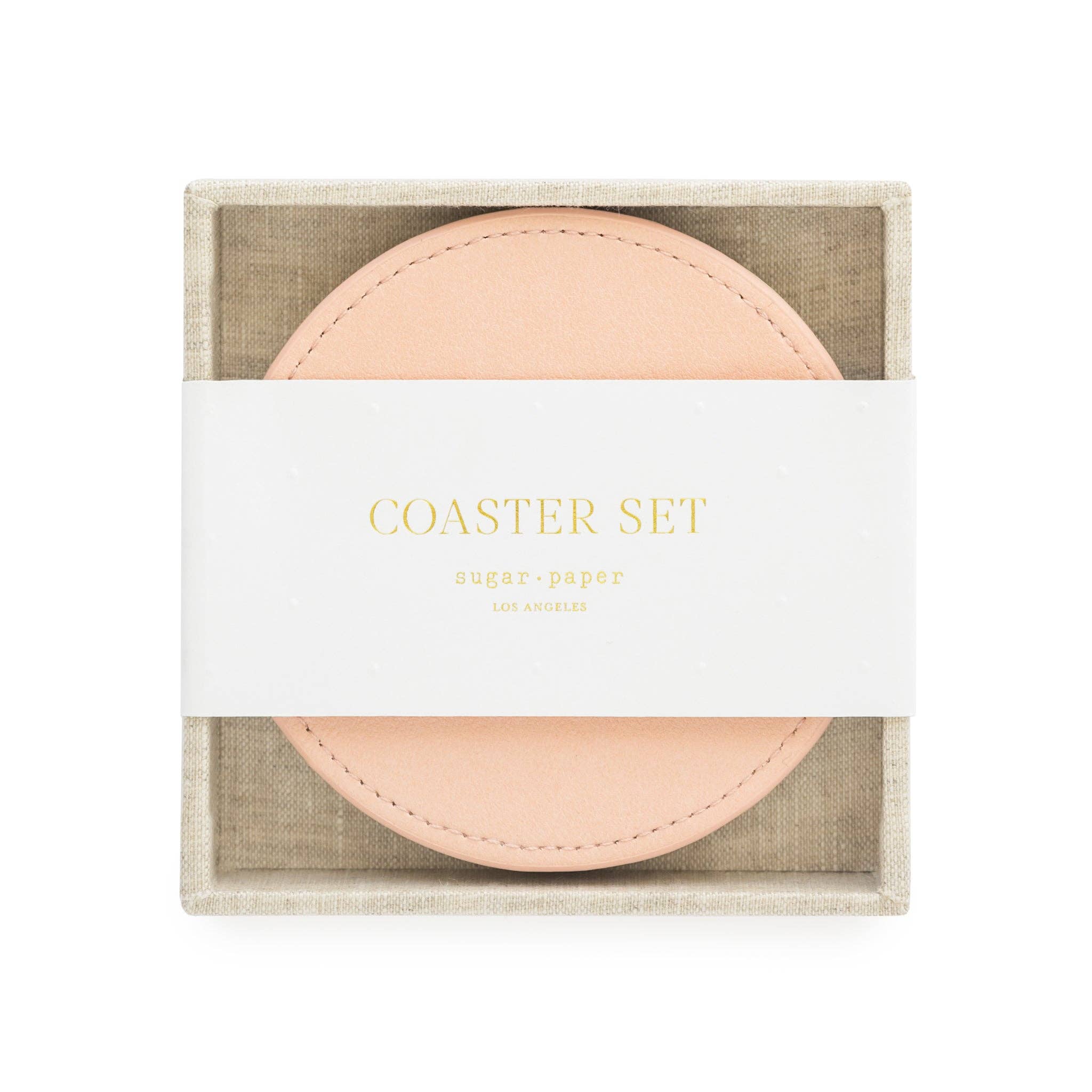 Coaster Set, Pink