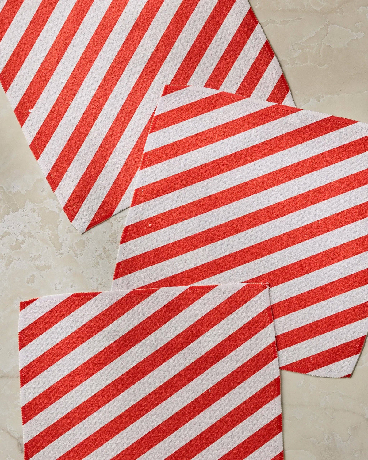 Geometry Peppermint Lane print dishcloth set