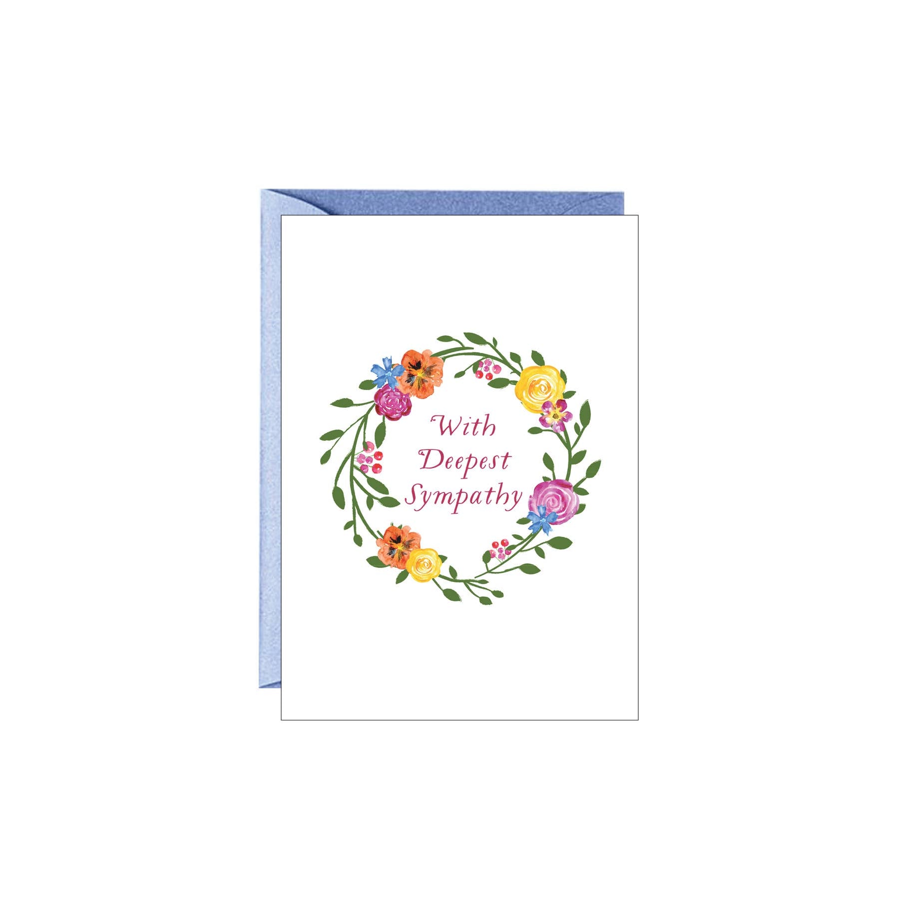 Sympathy Wreath Enclosure Card