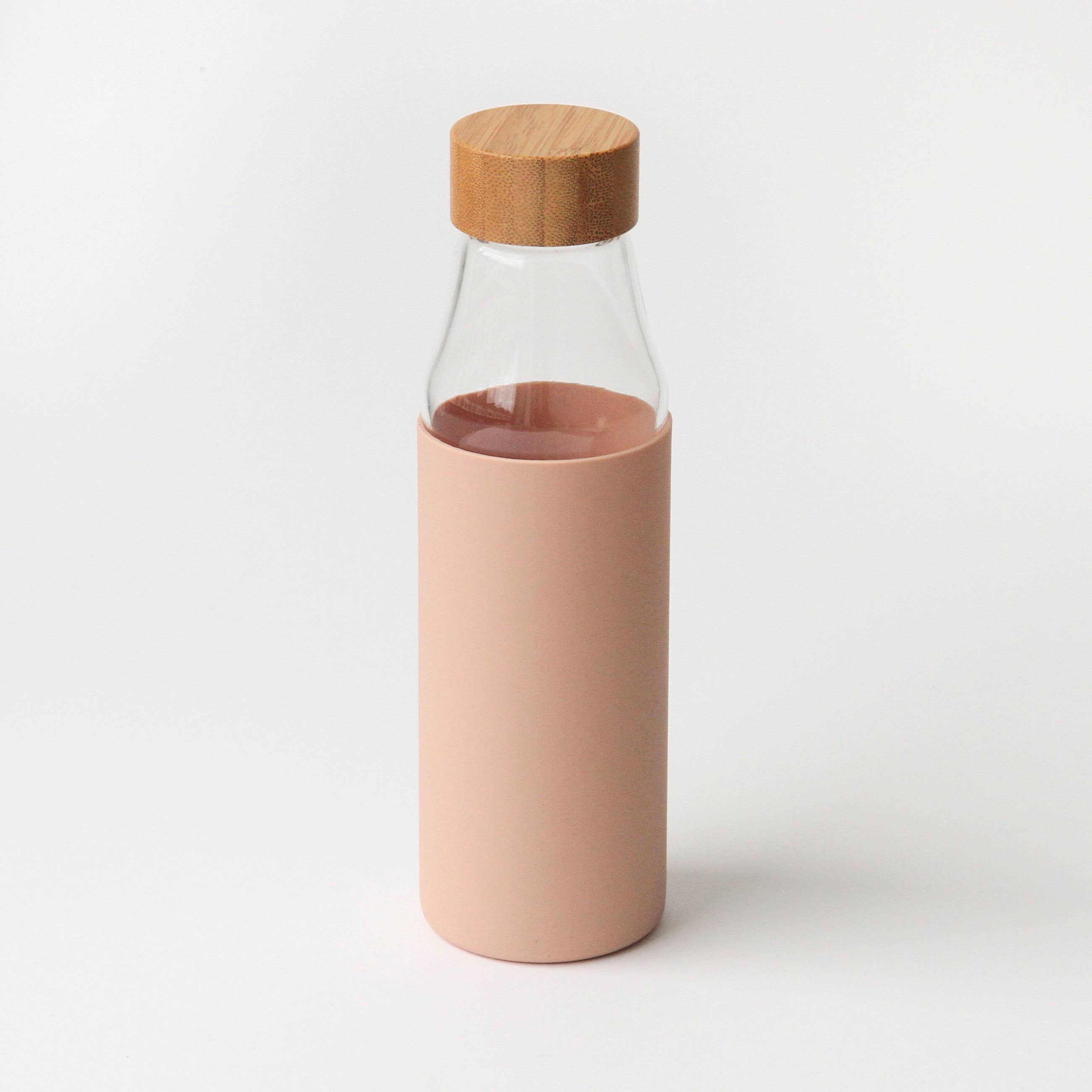 Pink Glass Waterbottle