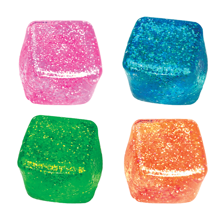 Fun Doh Glow-in-the-Dark Squishy Sparkle Cube