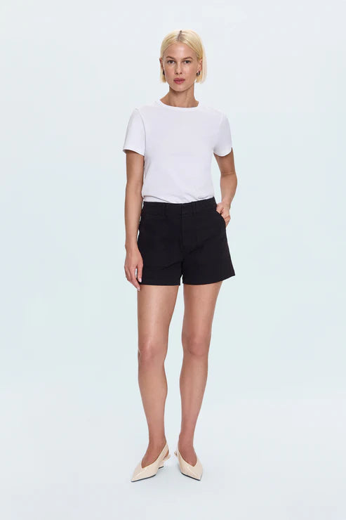 Marissa High Rise Utility Short, Black