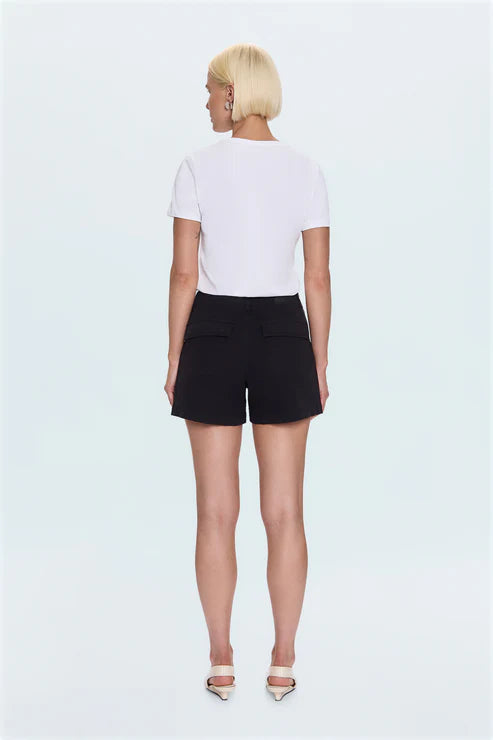 Marissa High Rise Utility Short, Black