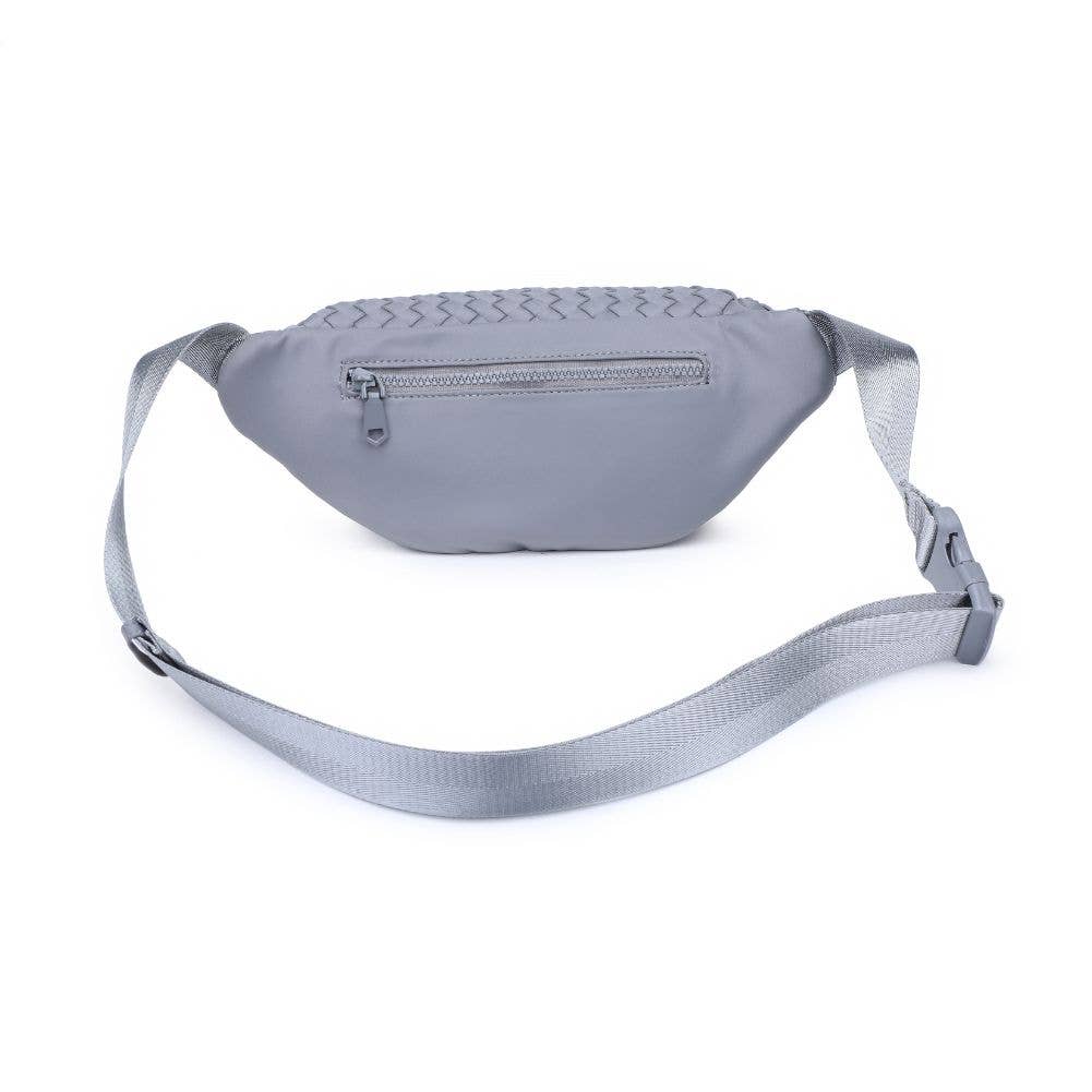 Aim High  Woven Neoprene Belt Bag: Black