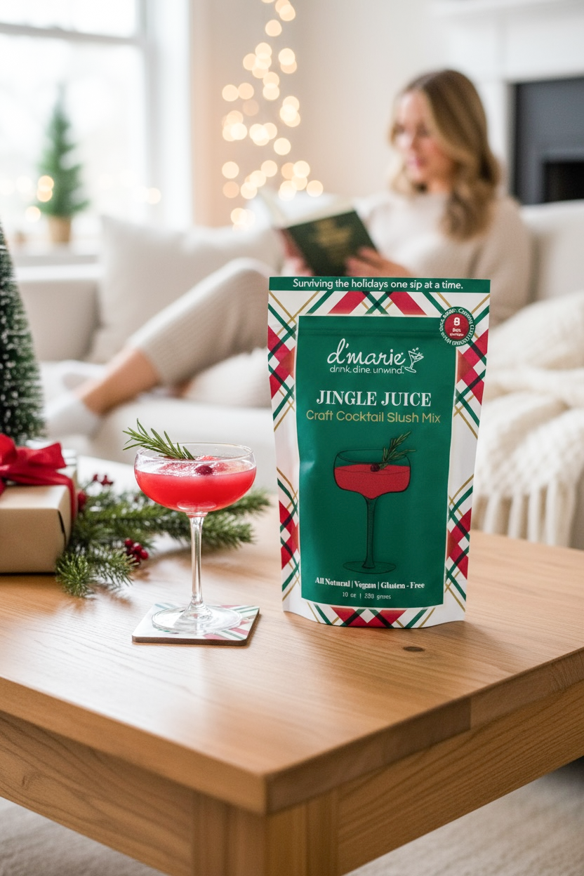 d'marie inc. Jingle Juice ready-to-freeze cocktail pouch