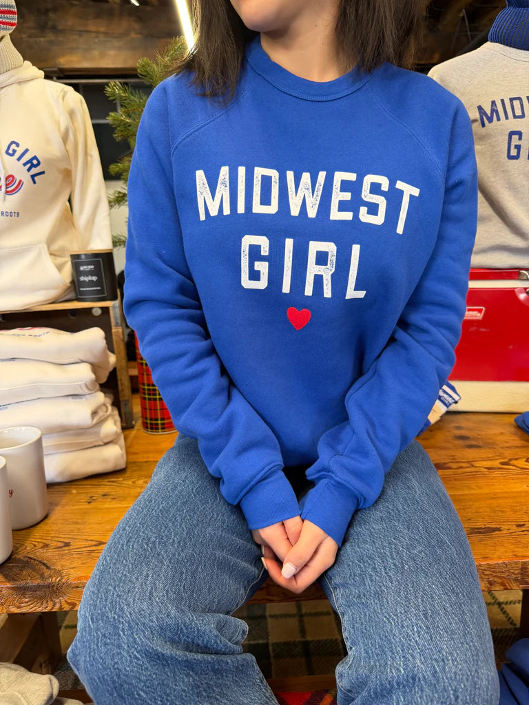 Midwest Girl Crew in Royal Blue