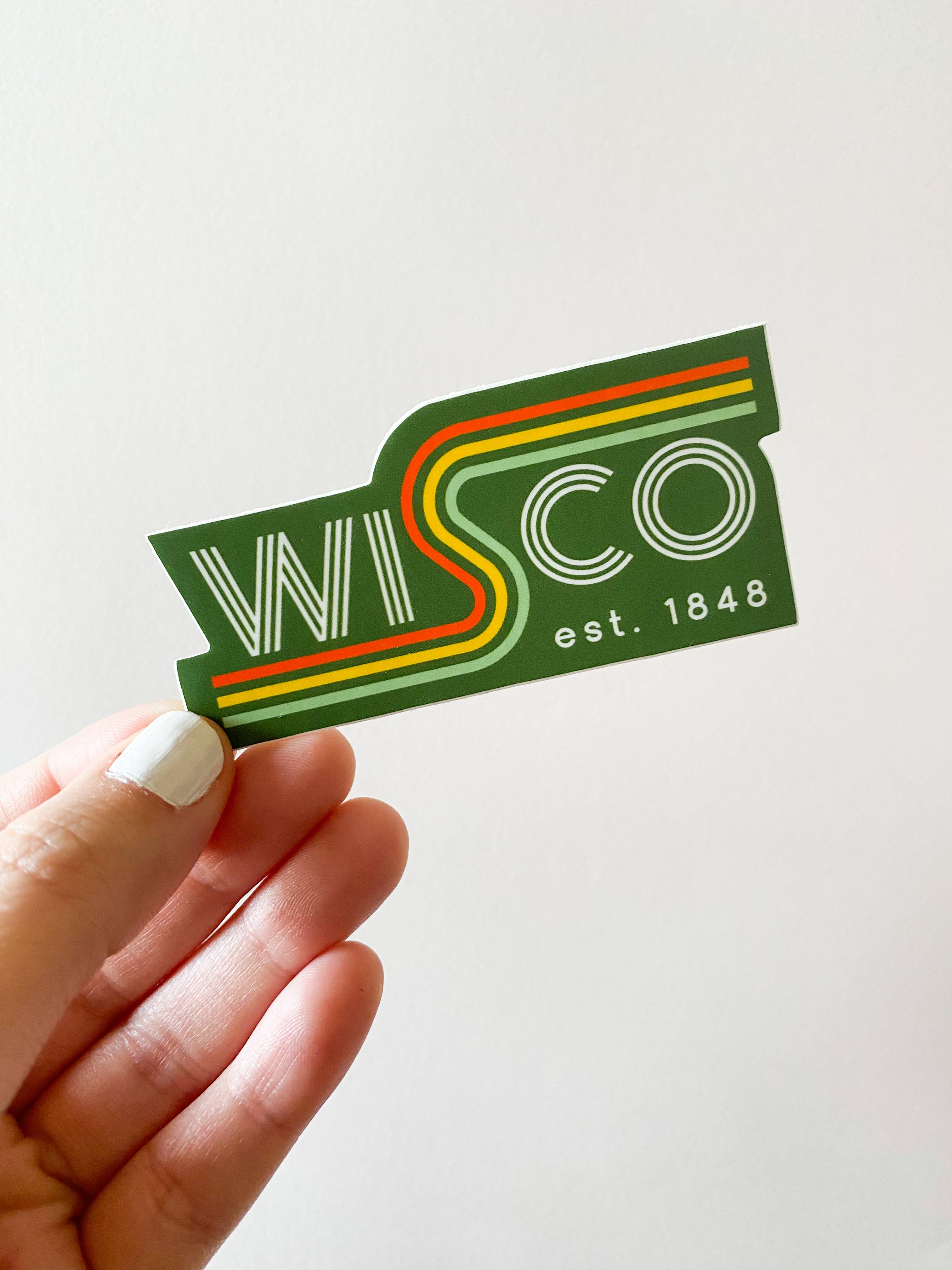 Retro Wisco Vinyl Sticker