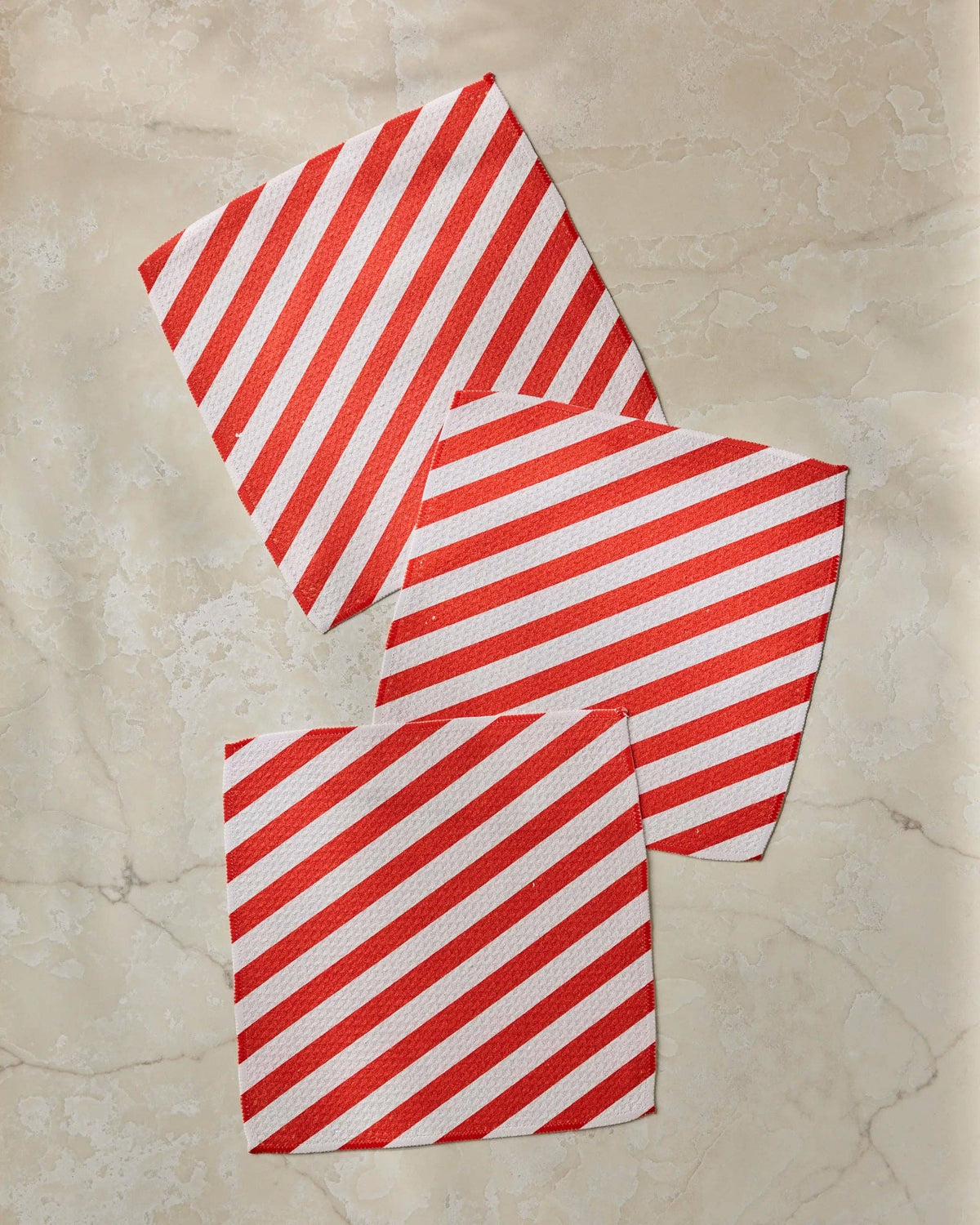 Geometry Peppermint Lane print dishcloth set