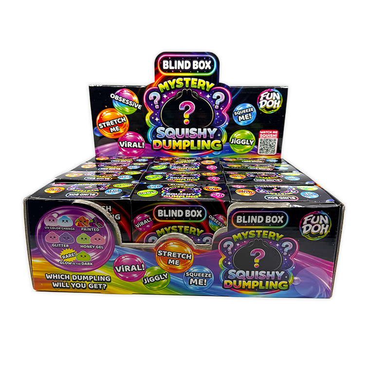 Novelty Brands Fun Doh Blind Box Squishy Steamer Dumpling toy, viral mystery dumpling squishy