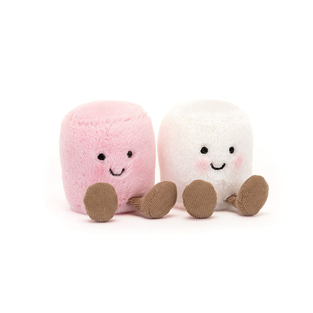 Jellycat:  Amuseables Pink and White Marshmallows