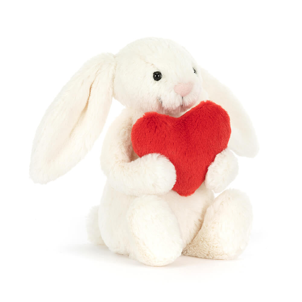 JELLYCAT:  Bashful Red Love Heart Bunny