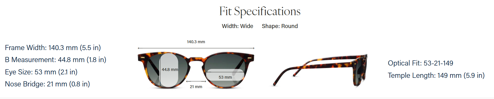 Boho II Polarized Sungalsses, Tortoise