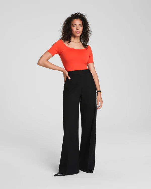 SPANXsupersmooth™ PerfectFit Ponte Wide Leg Pant, Black