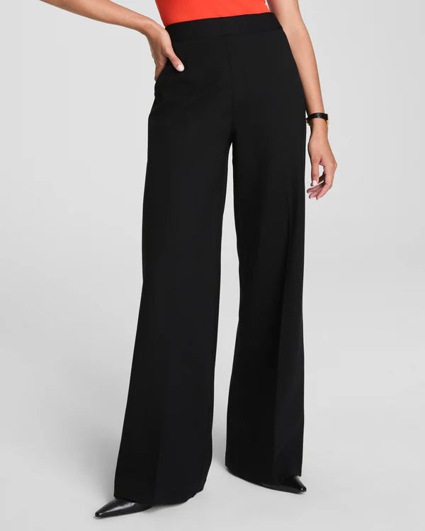 SPANXsupersmooth™ PerfectFit Ponte Wide Leg Pant, Black