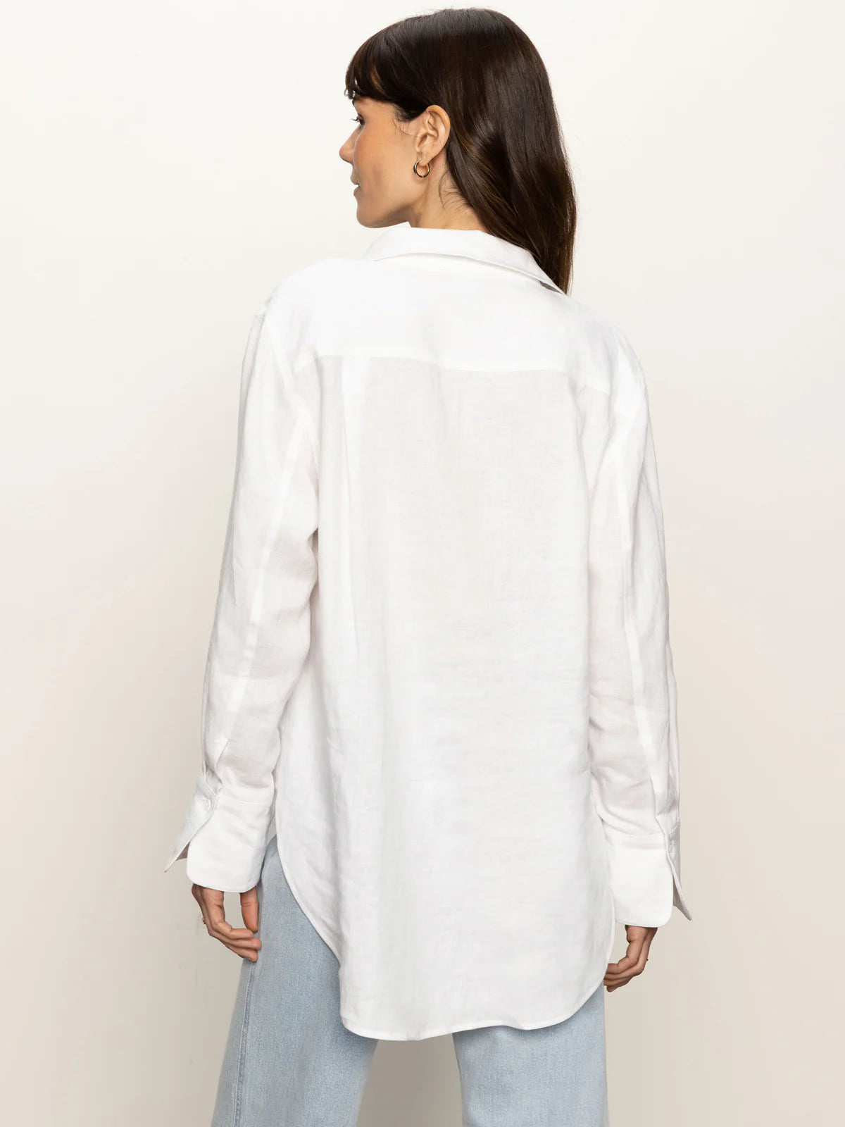 Relaxed Linen Shirt, White