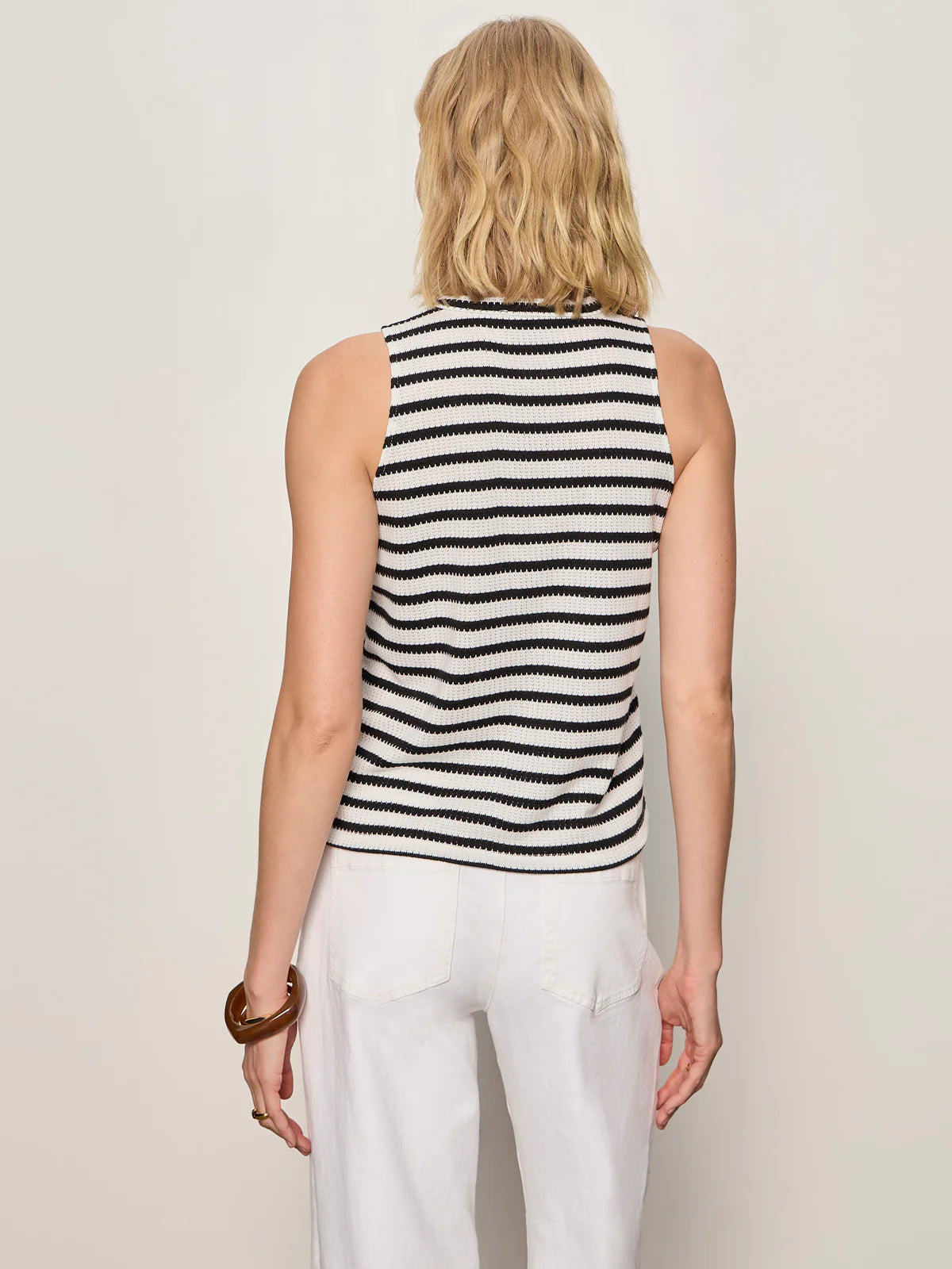 Campari Tank, Macrame Stripe