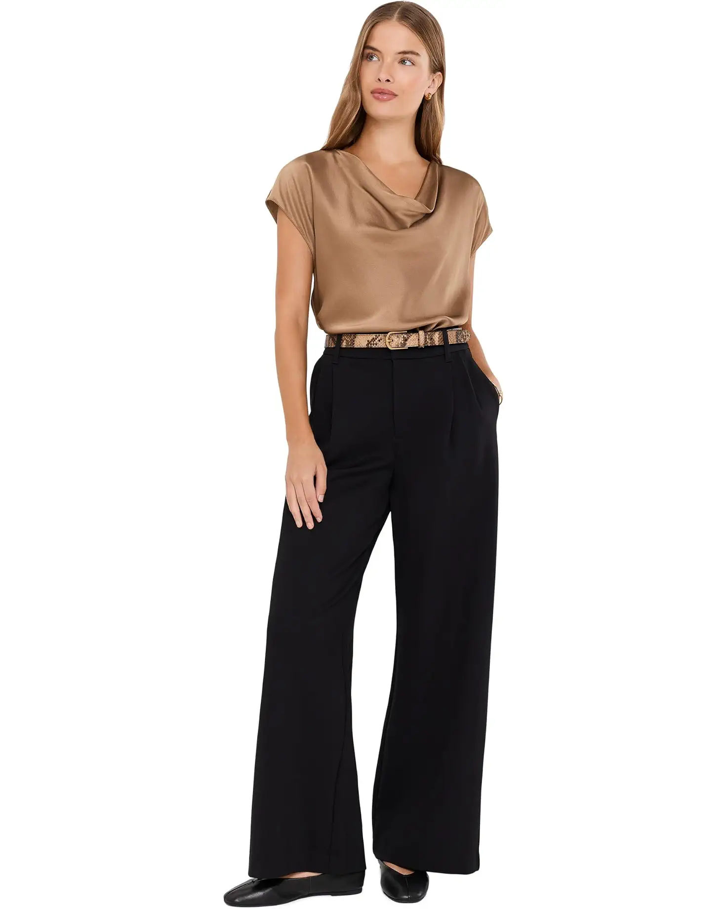Cheryl Super High Rise Wide Leg, Black