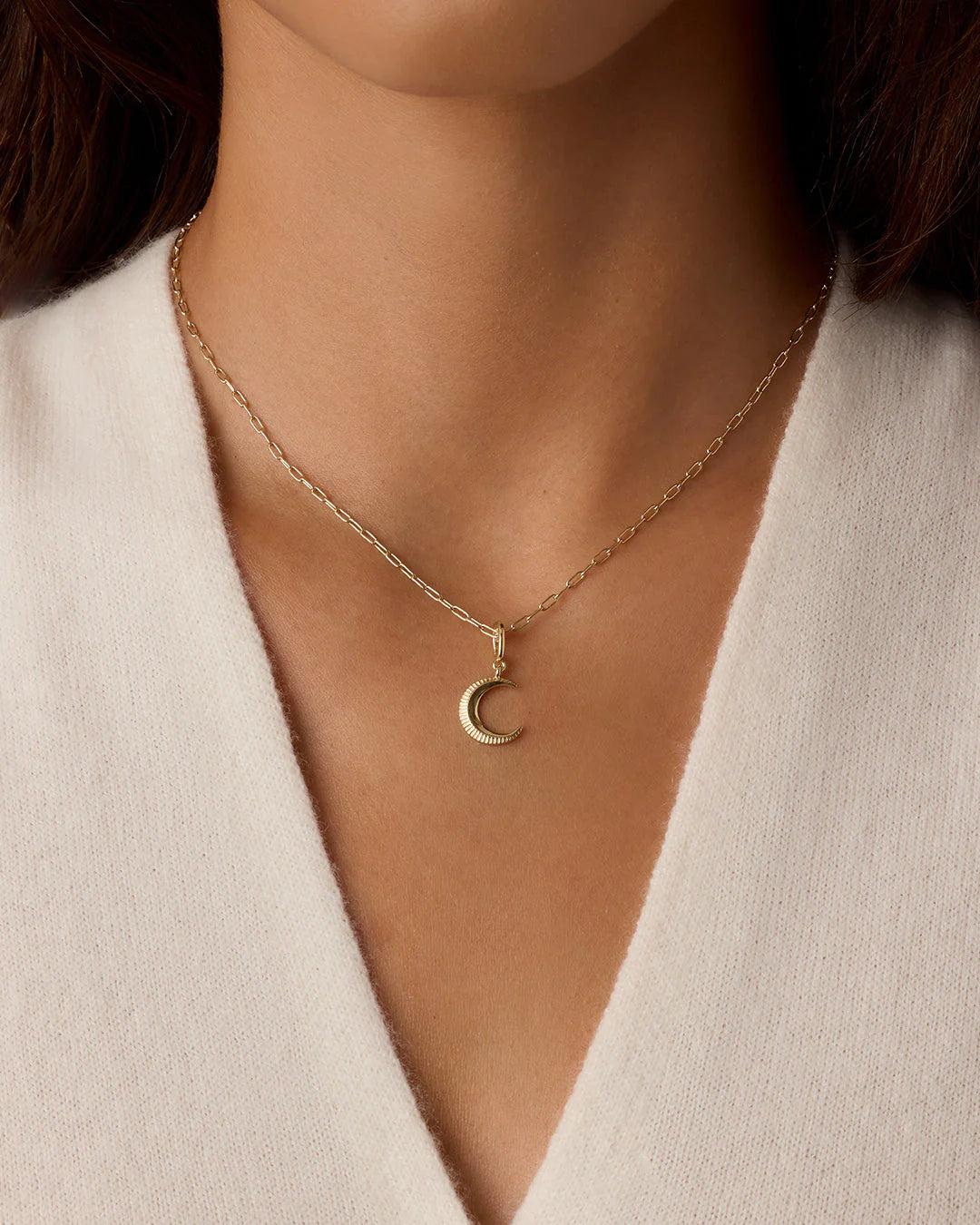 Crescent Parker Charm, Gold
