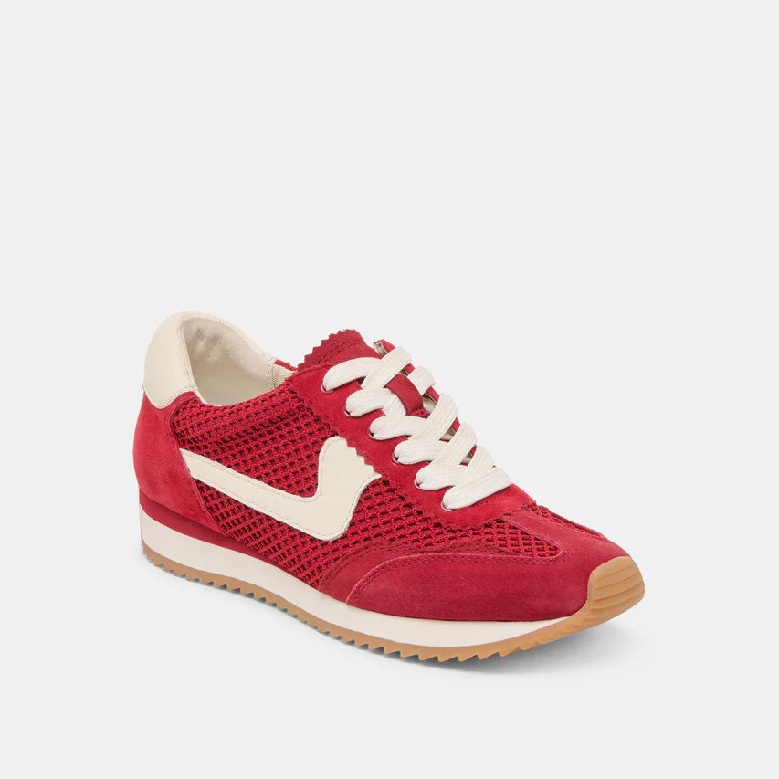 Mesh Sneakers, Crimson
