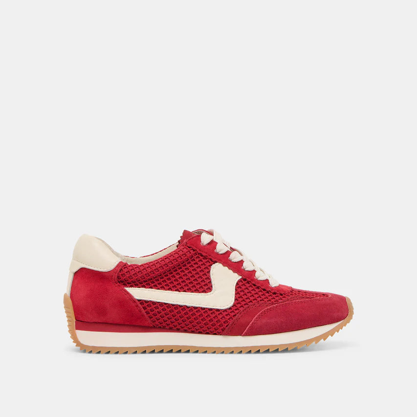 Mesh Sneakers, Crimson