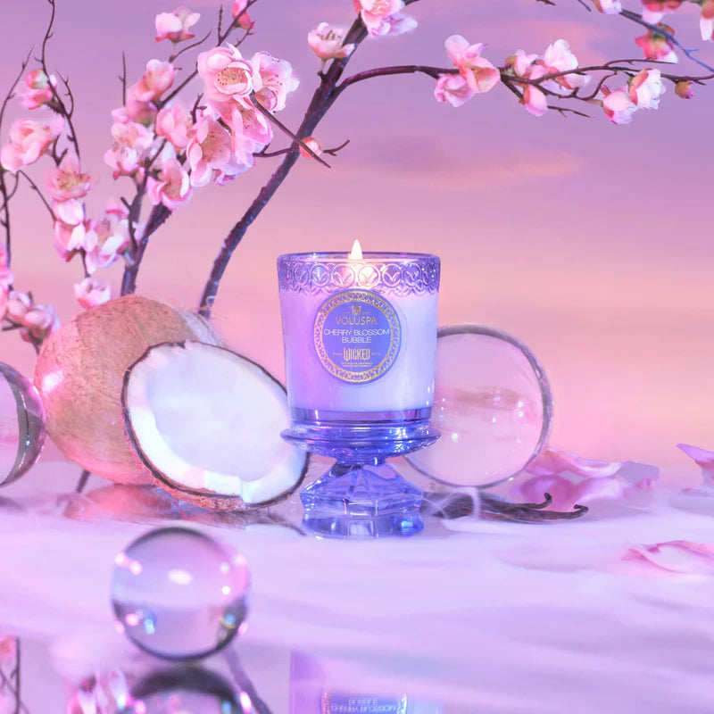 Cherry Blossom Bubble Boxed Candle, 8.5oz