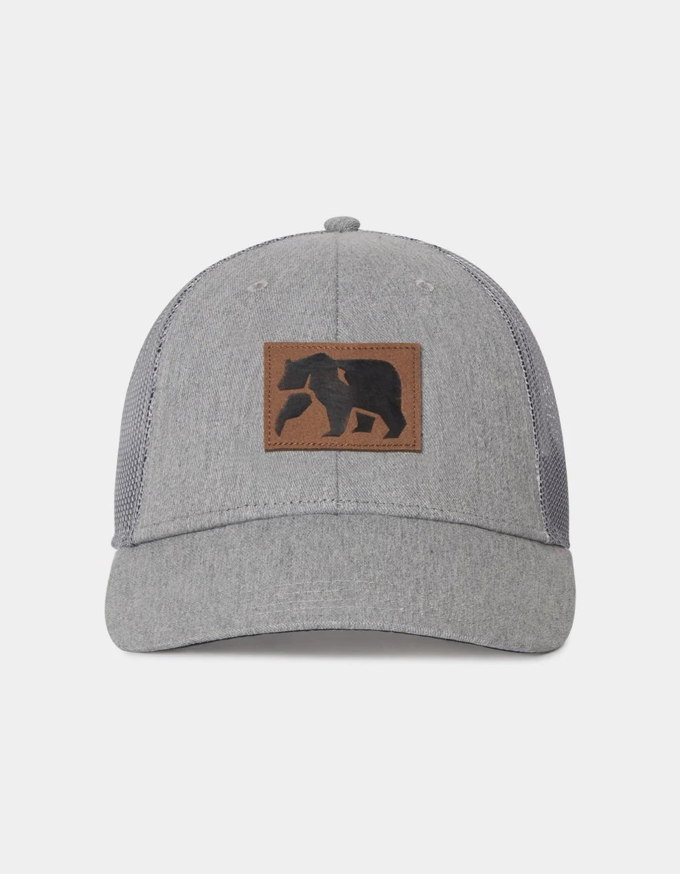 Leather Patch Dano Hat, Grey