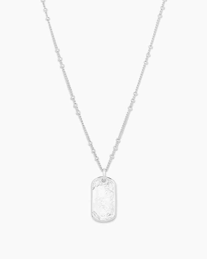 Griffin Dog Tag Necklace, available in Silver or Gold