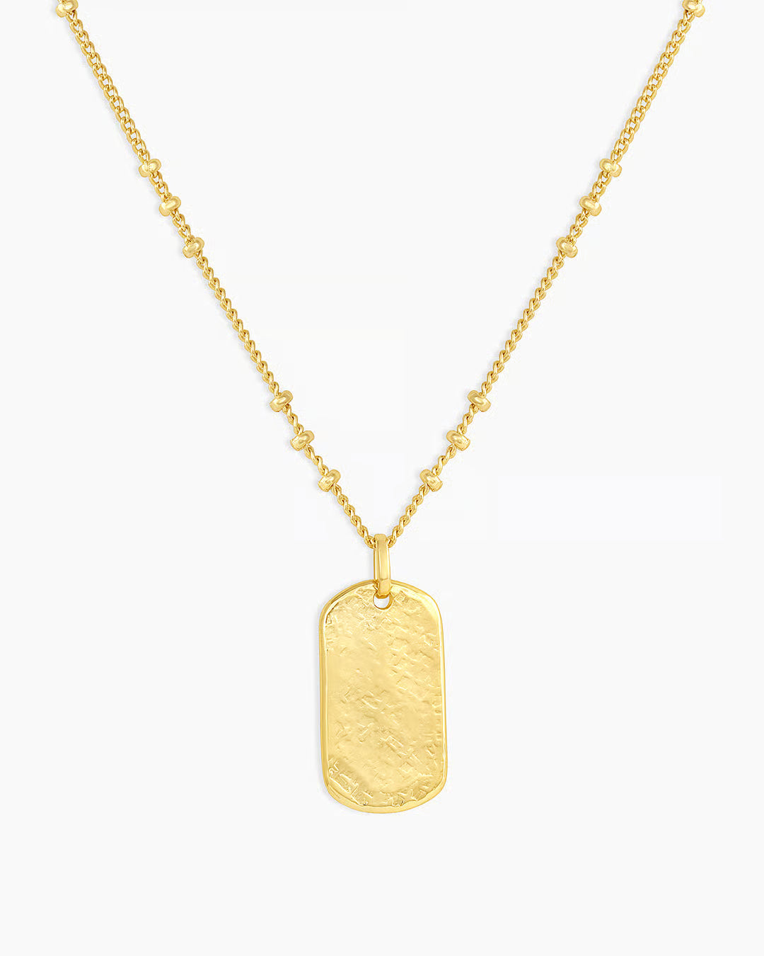 Griffin Dog Tag Necklace, available in Silver or Gold