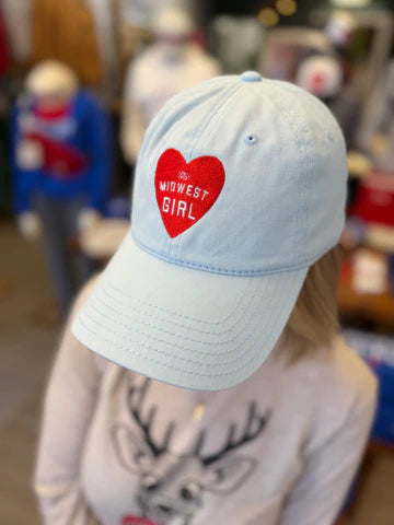 The Midwest Girl Baseball Hat in Denim