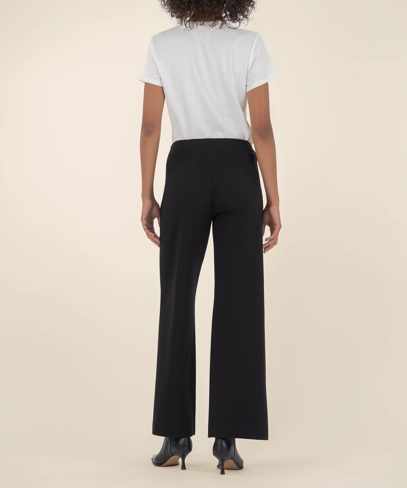 Meg High Rise Wide Leg Trouser, Black