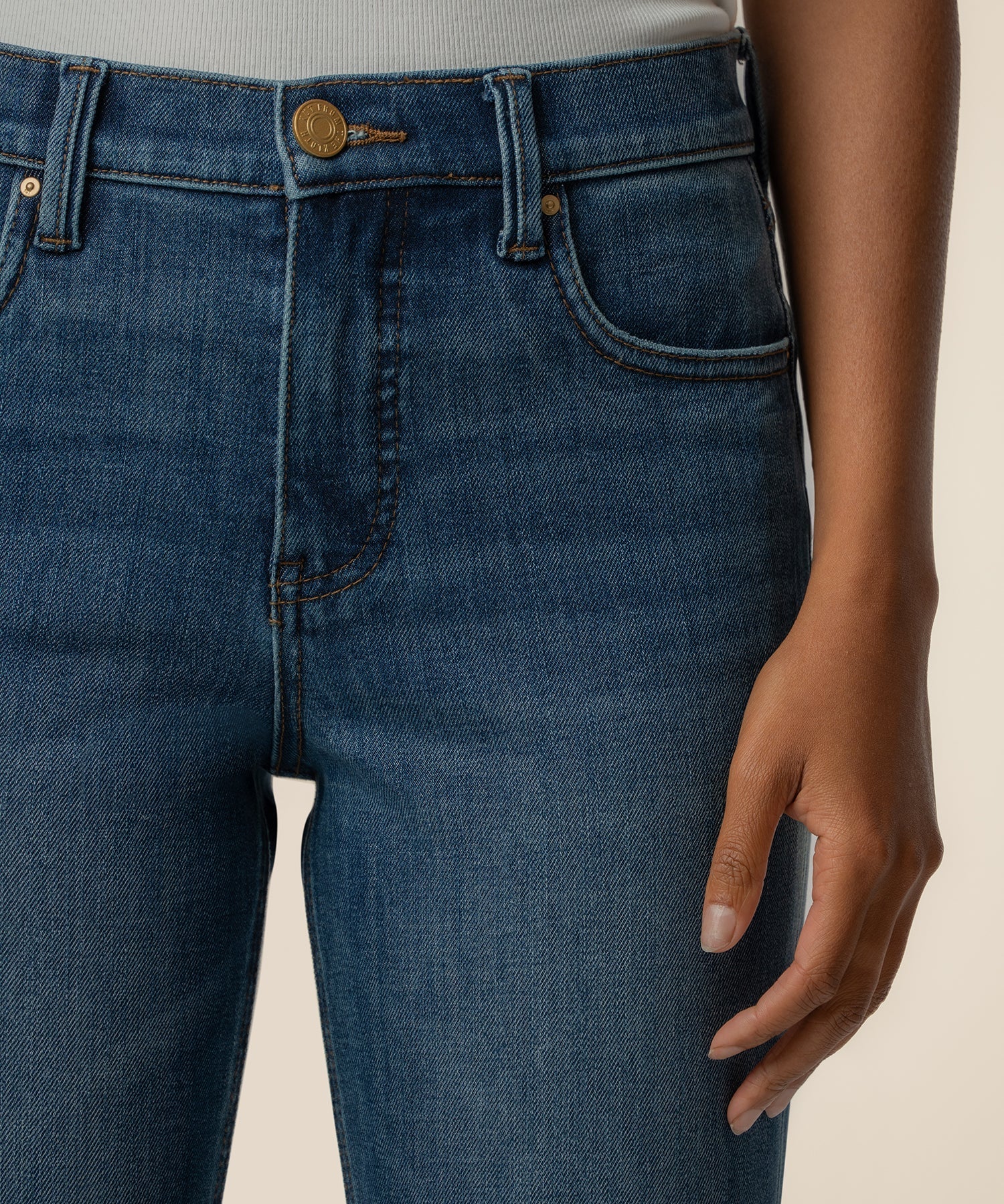 Blaire High Rise Fab AB Straight Leg, Razor