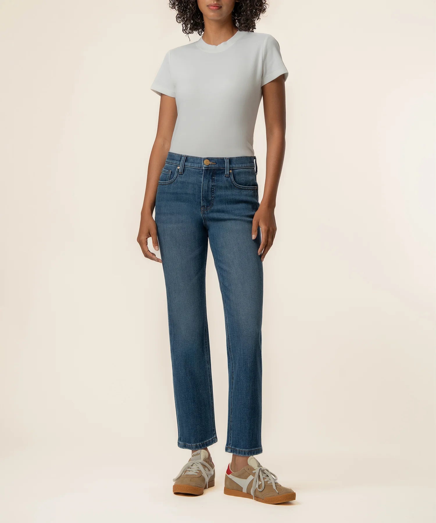 Blaire High Rise Fab AB Straight Leg, Razor