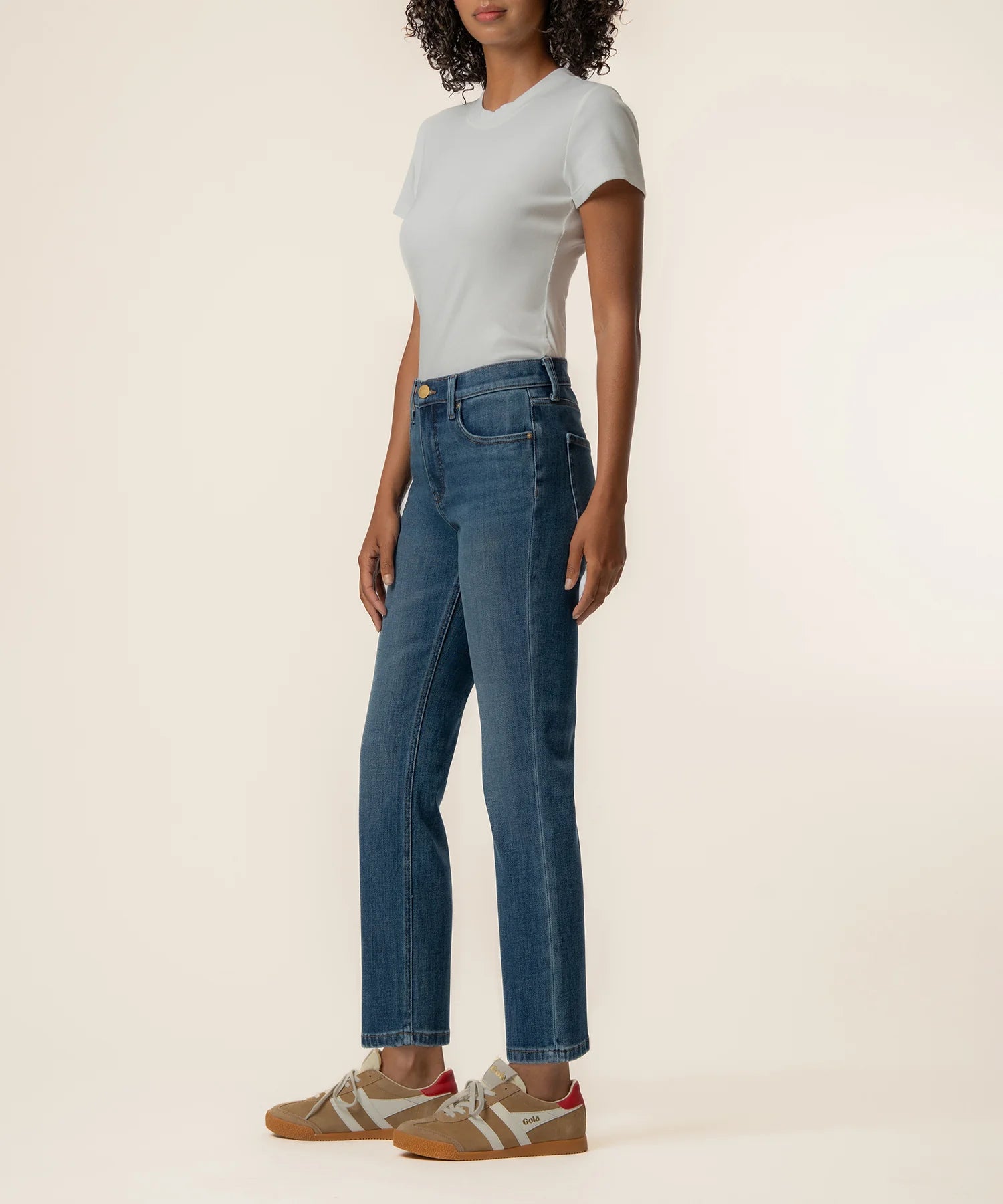 Blaire High Rise Fab AB Straight Leg, Razor